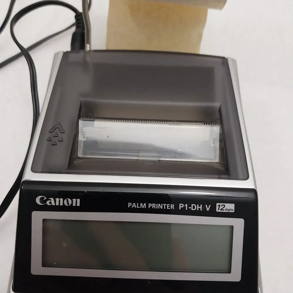 Canon Palm Printer P1-DH V 12 Digits Adding Machine #X20